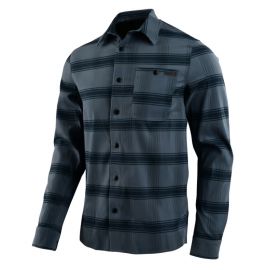 Camicia Troy Lee Designs Grind Flannel Stripe Blue Mirage