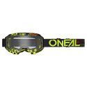 Maschera ONeal B-10 ATTACK V.24 Black/Neon Yellow - Clear Lens