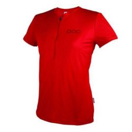 T-Shirt POC Jersey Girl Trail Light Tee Zip Red
