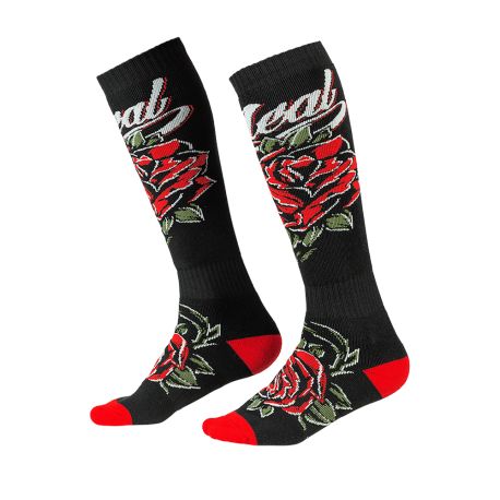Calze ONeal Pro Mx Roses black/red